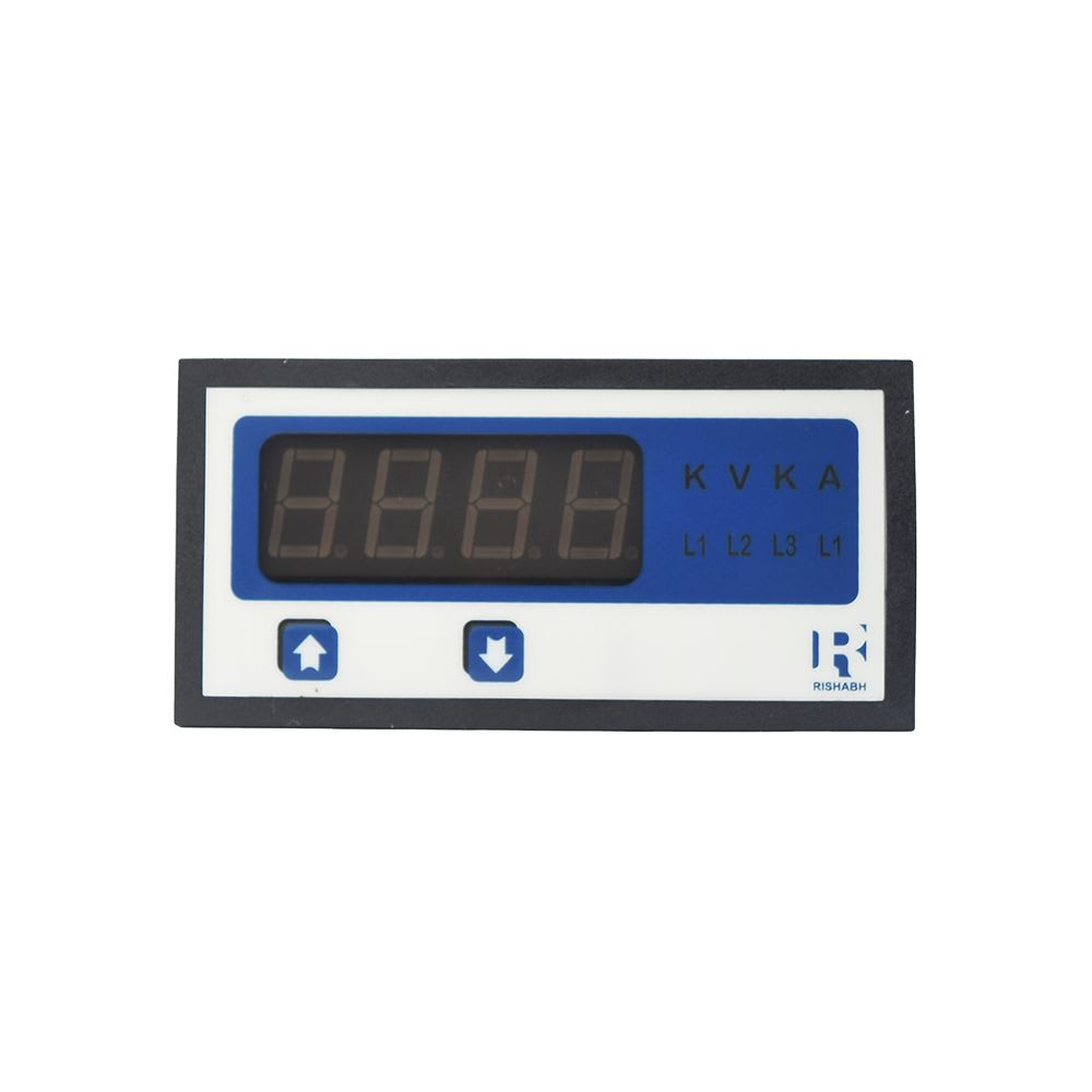 AMPERIMETRO DIGITAL PARA PANEL MONOFASICO 48X96MM 1A/5A 300VAC/DC RISH LD DPM PGDA RISHABH2
