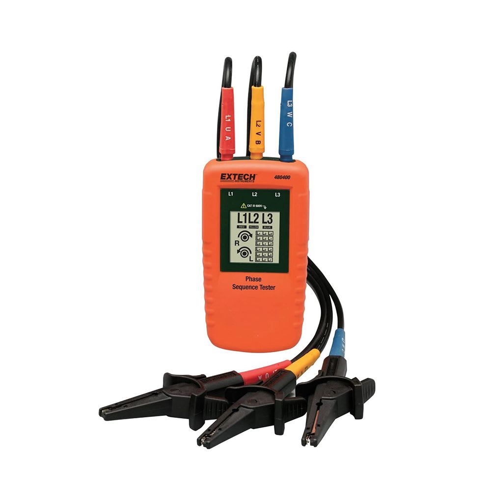 INDICADOR DE SECUENCIA DE FASE 40-600V 2-400HZ 480400 EXTECH1