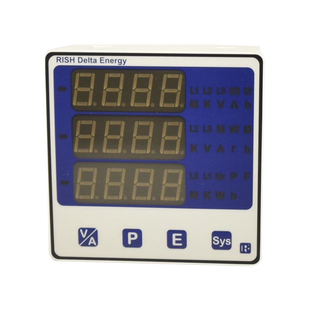 MEDIDOR MULTIFUNCION DE ENERGIA 3F 51 PARAMETROS RISH DELTA ENERGY 3L RISHABH1