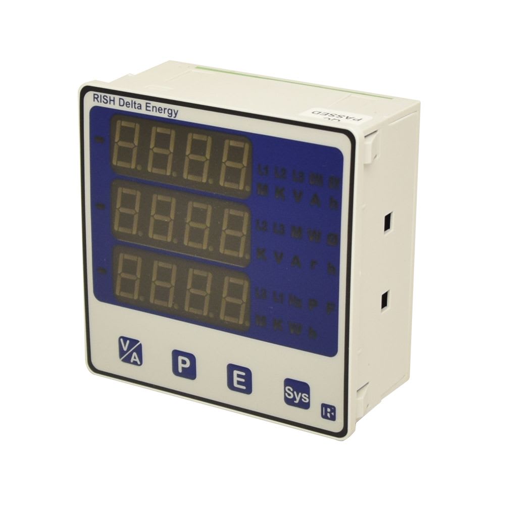MEDIDOR MULTIFUNCION DE ENERGIA 3F 51 PARAMETROS RISH DELTA ENERGY 3L RISHABH2