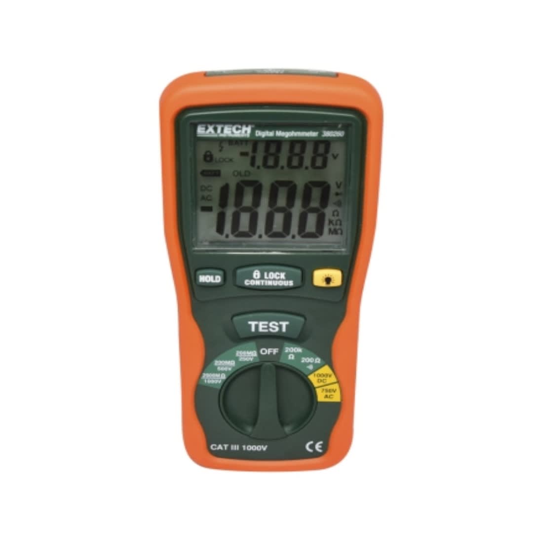 MEGOHMETRO DIGITAL 1KV/2000M?. CAT III-1000 V 380260 EXTECH2