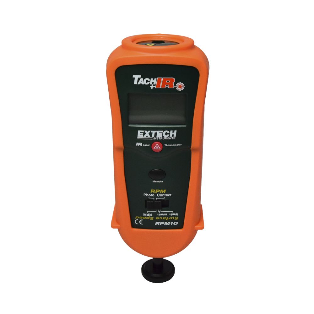 TACOMETRO DIGITAL FOTO DE CONTACTO 99999/20000 RPM TERMOMETRO IR T° RPM10 EXTECH2