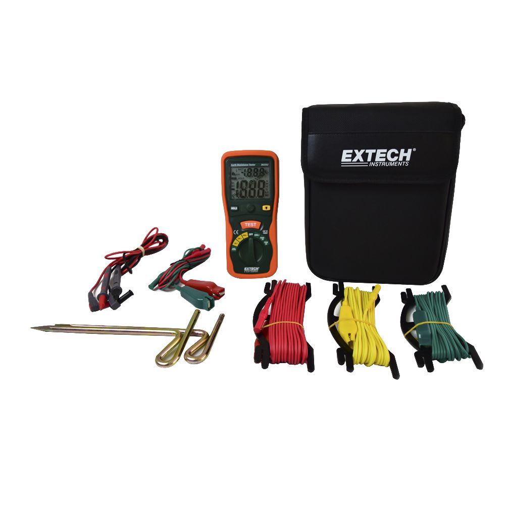 TELUROMETRO DIGITAL 20-2KOHM 1000VDC 2000VAC EARTH 382252 EXTECH