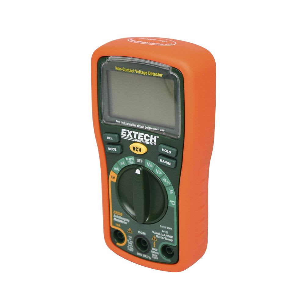 MULTIMETRO DIGITAL 600VAC/DC 10AAC/DC 40MOHMS NCV EX330 EXTECH2