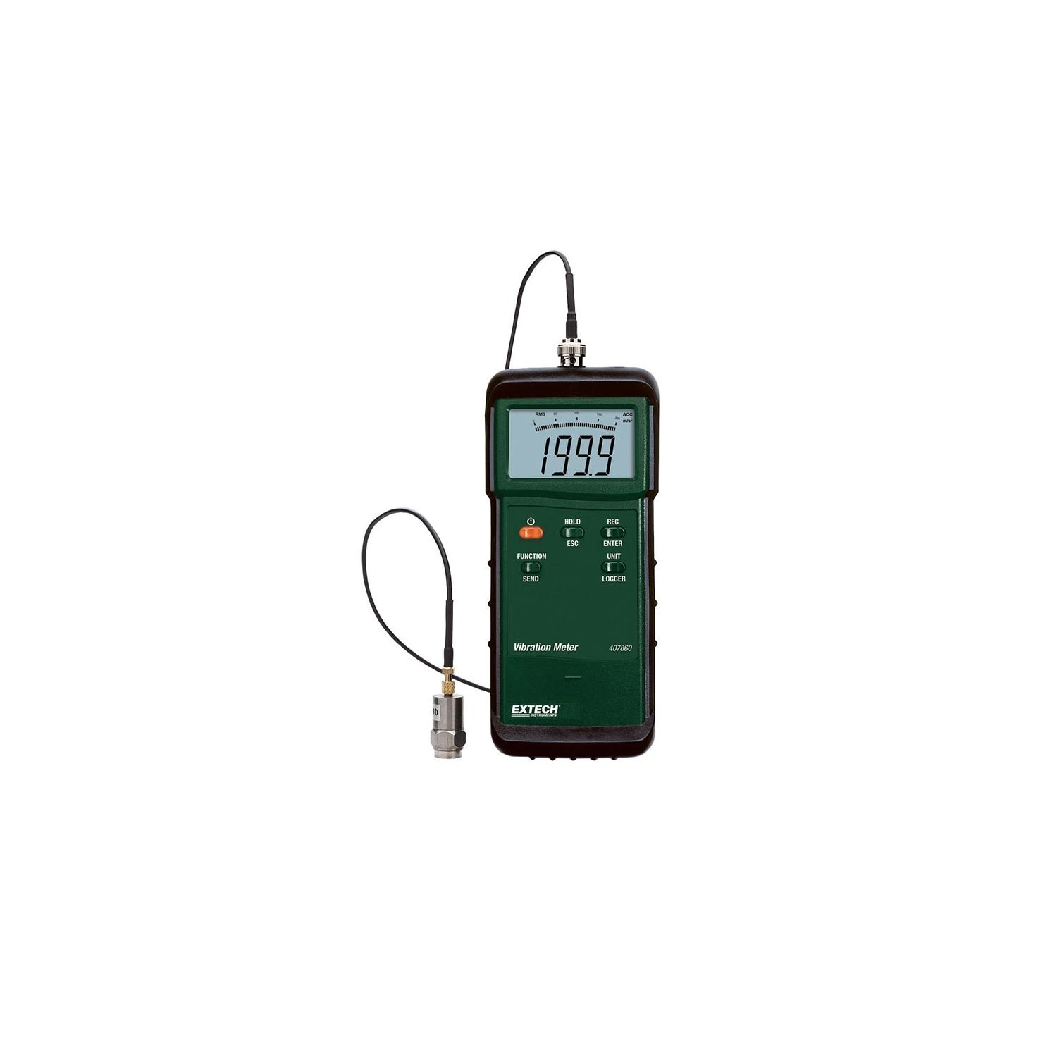 VIBROMETRO DIGITAL 200MM/S 2MM HEAVY DUTY 407860 EXTECH