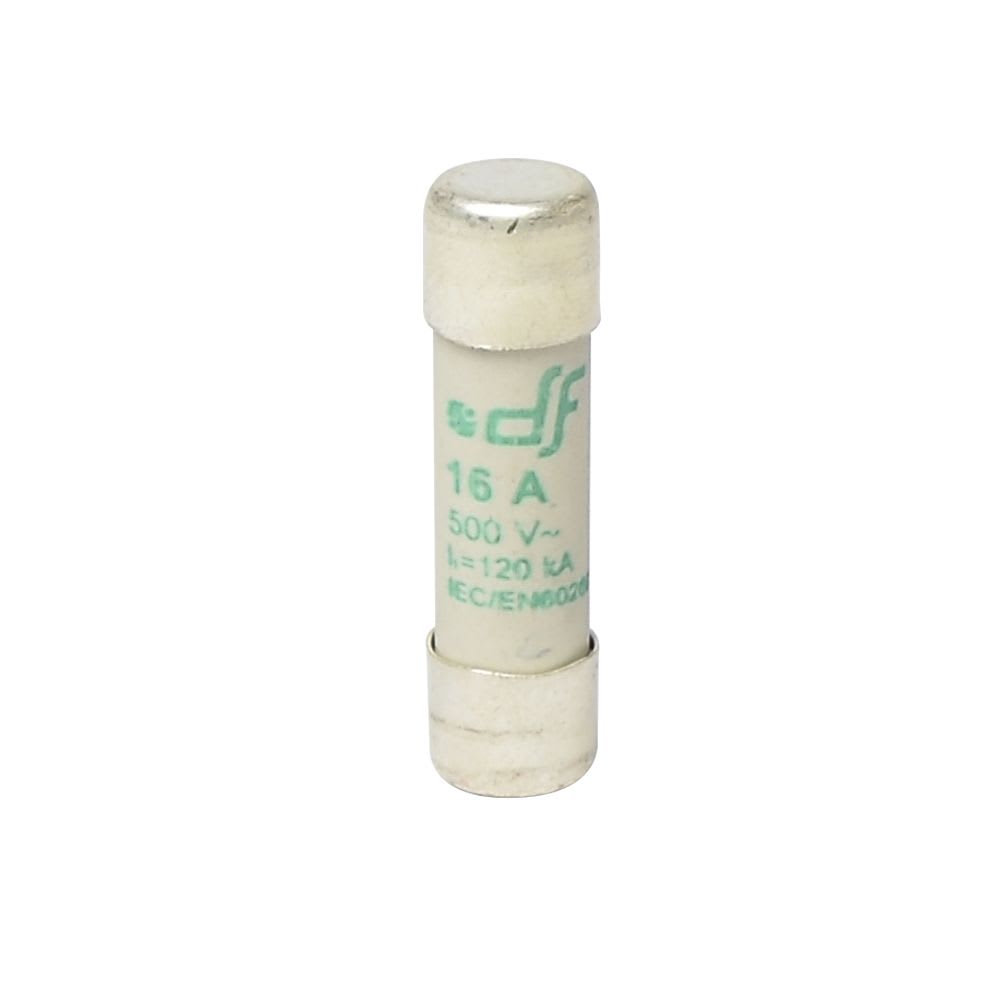 FUSIBLE CARTUCHO 10X38MM INDICADOR AM 16A 500VAC 120KA 440016 DF1