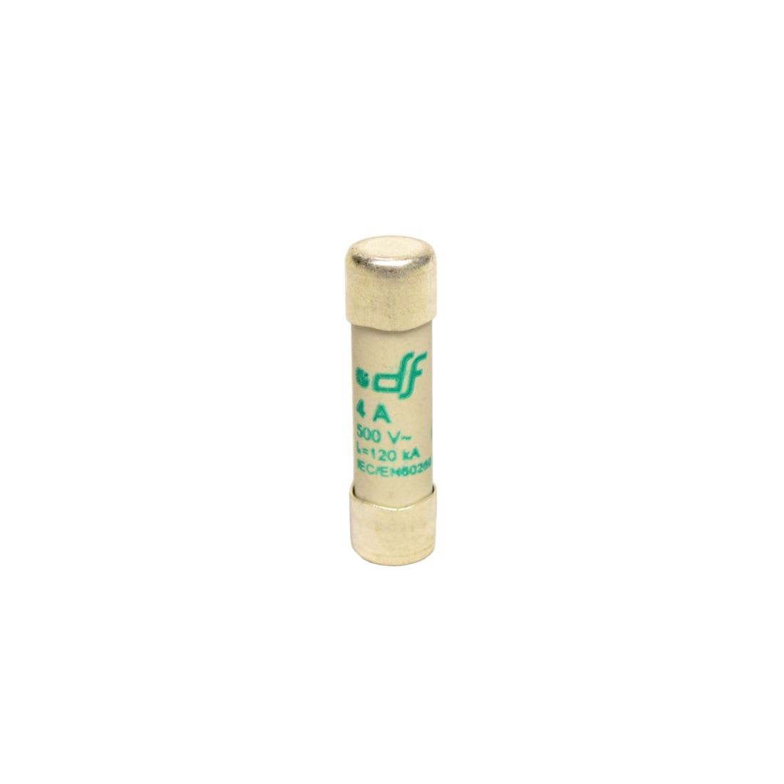 FUSIBLE CARTUCHO 10X38MM INDICADOR AM 4A 500VAC 120KA 440004 DF