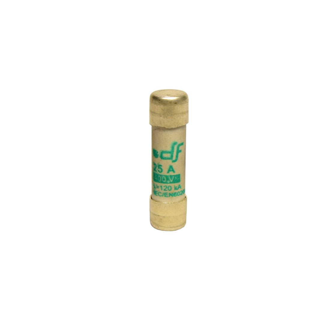 FUSIBLE CARTUCHO 10X38MM INDICADOR AM 25A 400VAC 120KA 440025 DF