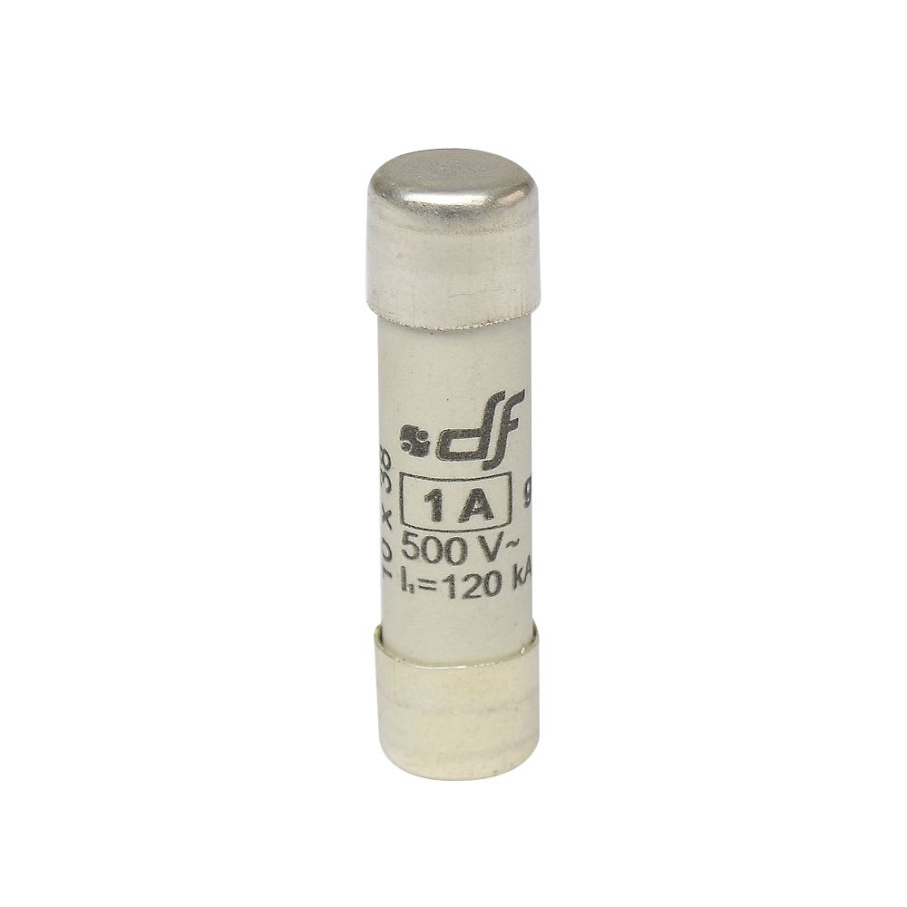 FUSIBLE CARTUCHO 10X38MM INDICADOR GL 1A 500VAC 120KA 420001 DF1