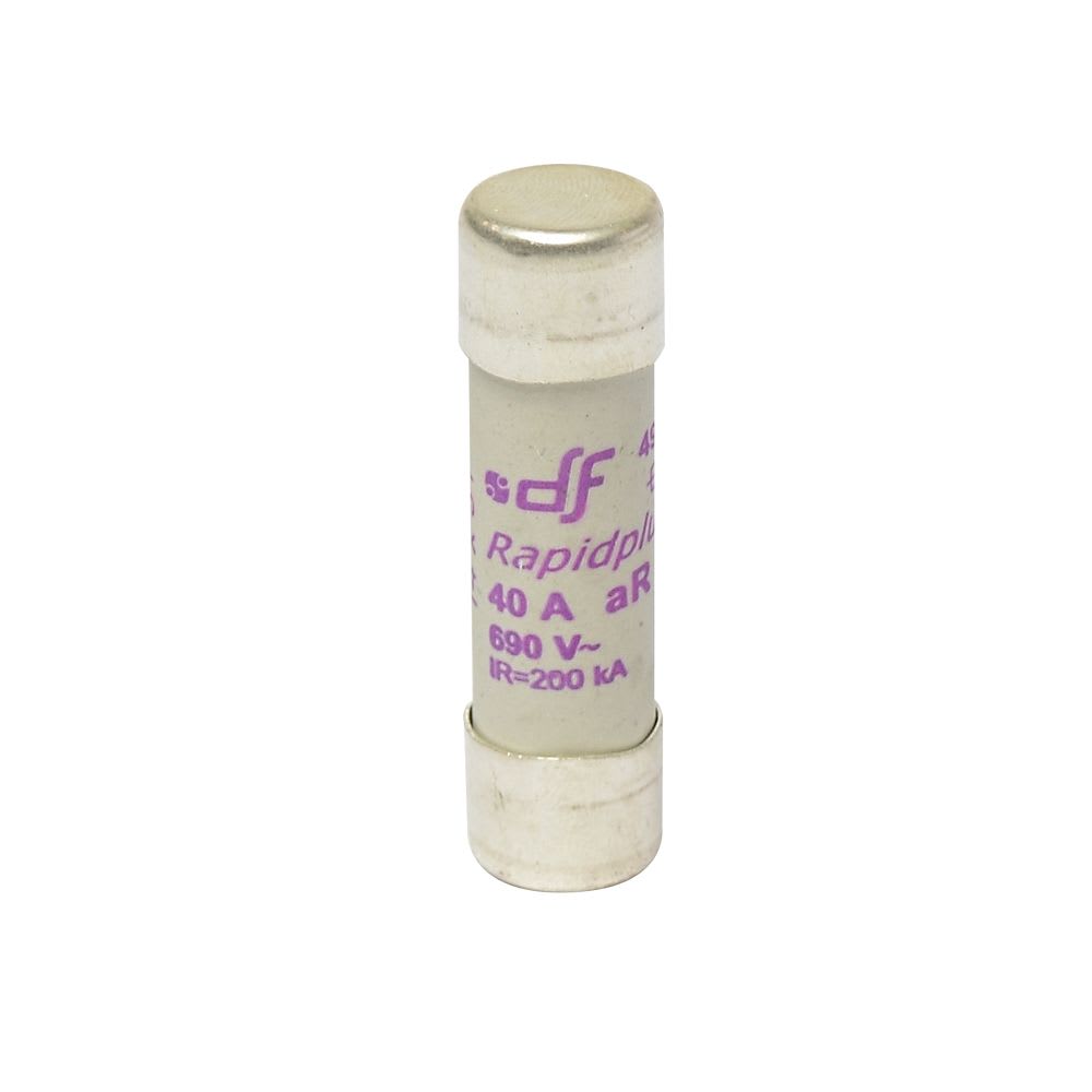 FUSIBLE CARTUCHO 14X51MM ULTRA RAPIDO 40A 600VAC 100KA AR 491265 DF