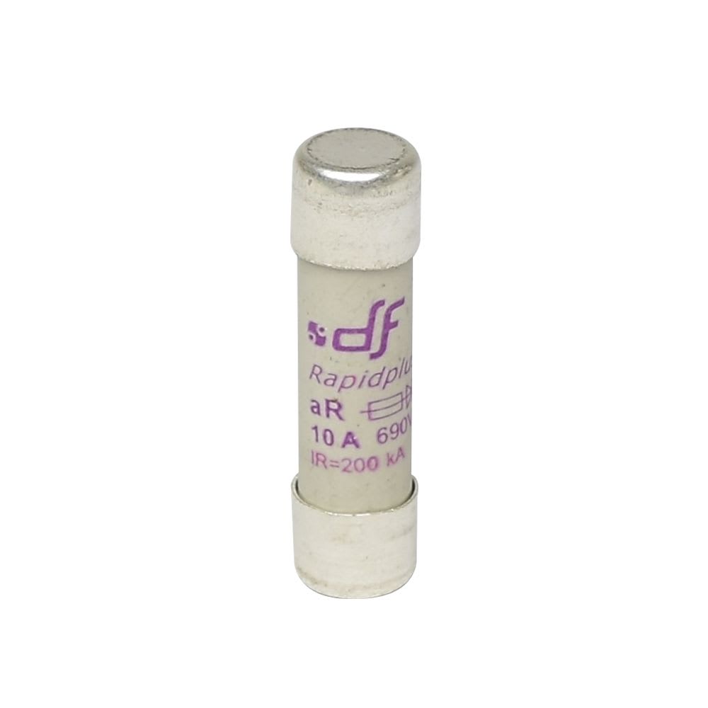 FUSIBLE CARTUCHO 10X38MM ULTRA RAPIDO 10A 600VAC 100KA AR 491125 DF