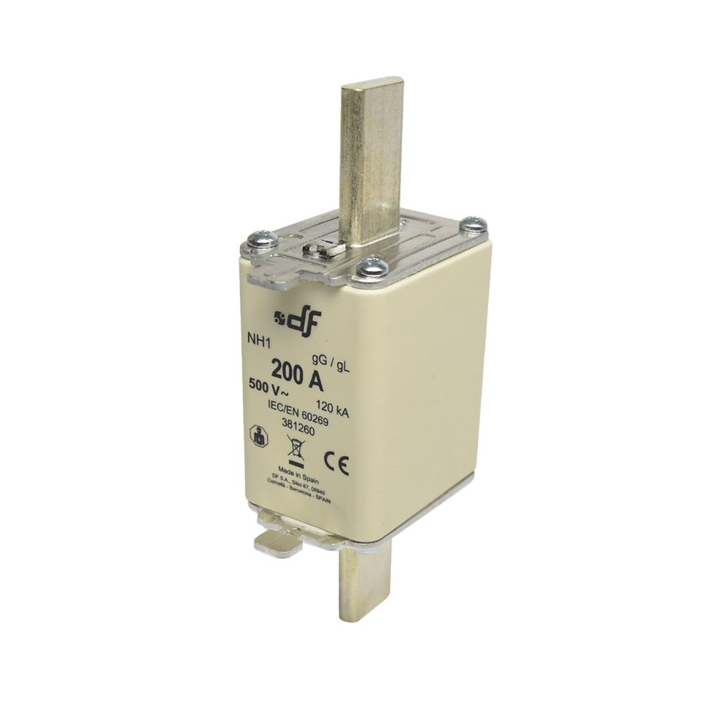 FUSIBLE NH-I 200AX500VAC ICC:120KA C/INDICADOR FALLA GL-GG 381260 DF1