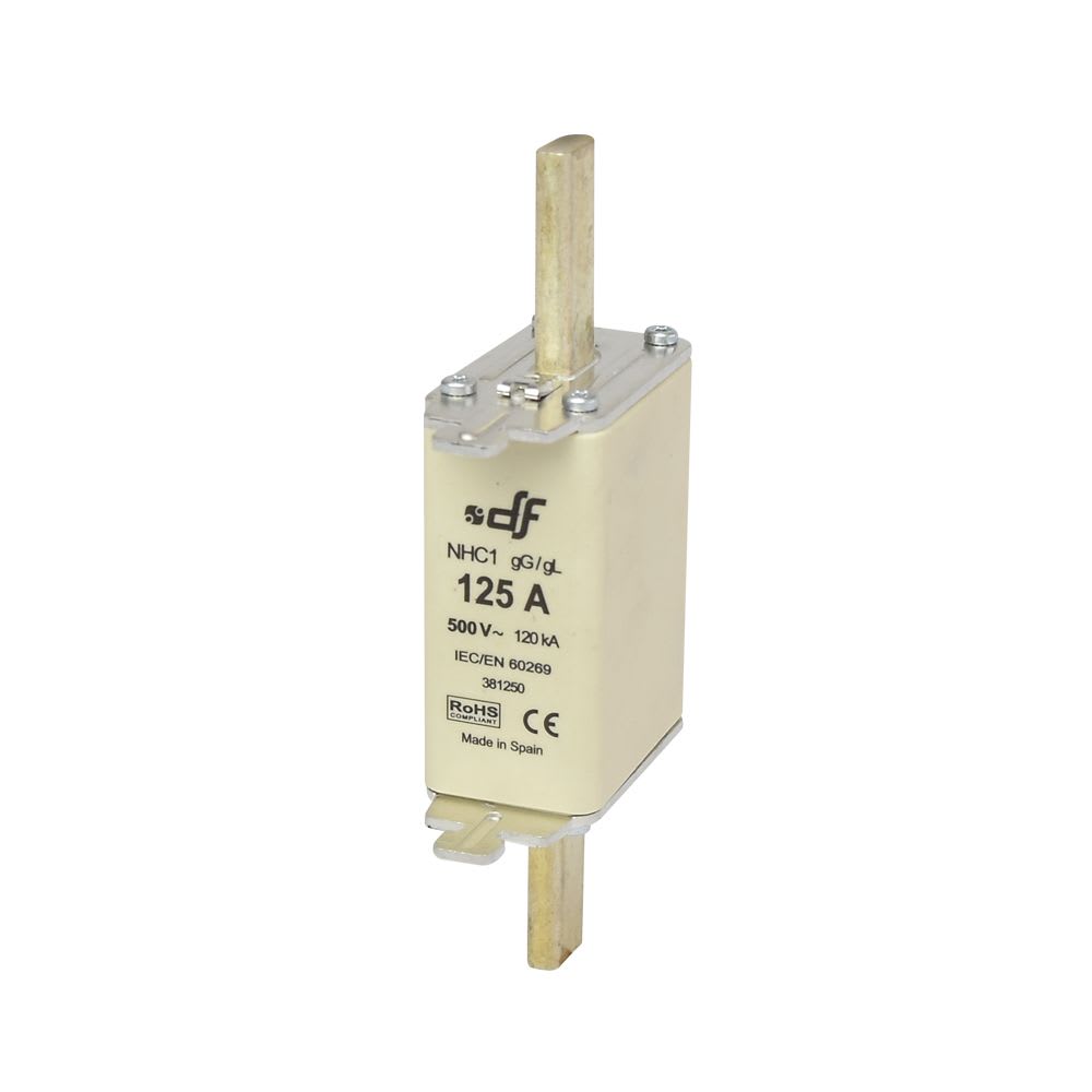 FUSIBLE NH-I 125AX500VAC ICC:120KA C/INDICADOR FALLA GL-GG 381250 DF