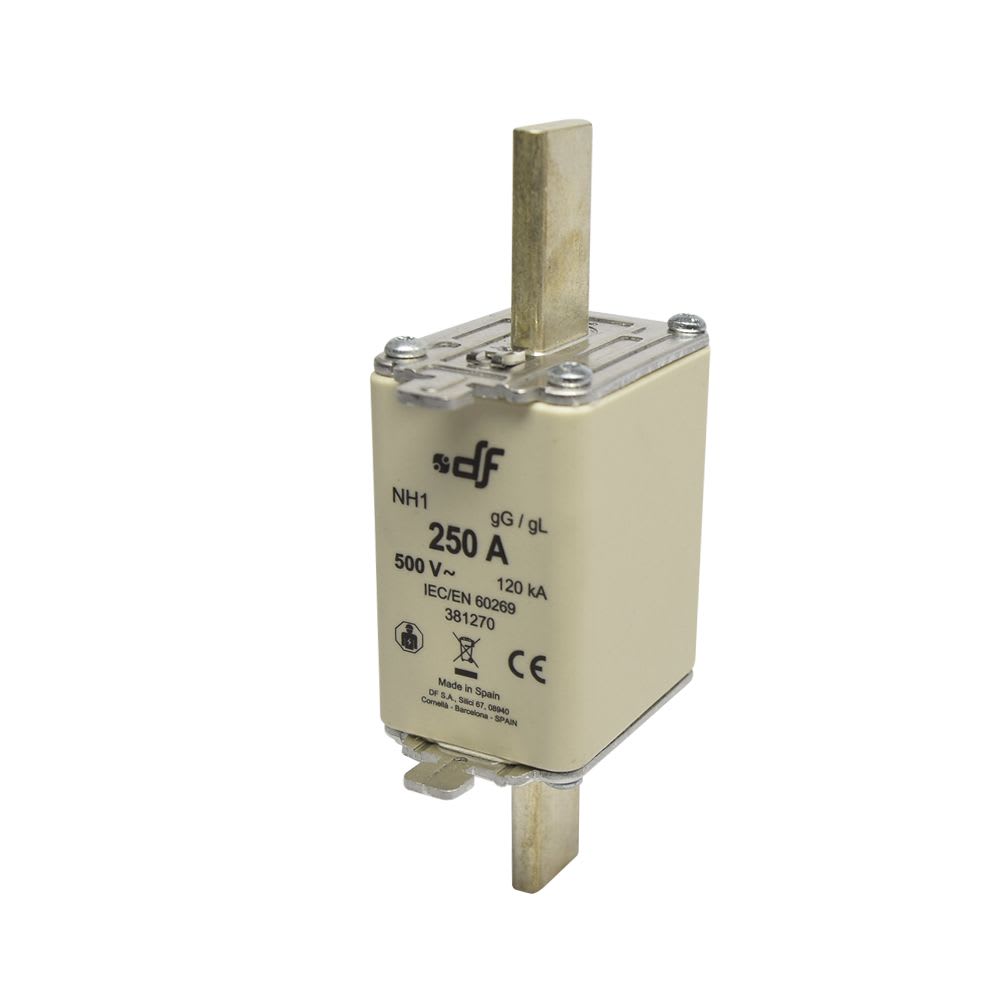 FUSIBLE NH-I 250AX500VAC ICC:120KA C/INDICADOR FALLA GL-GG 381270 DF