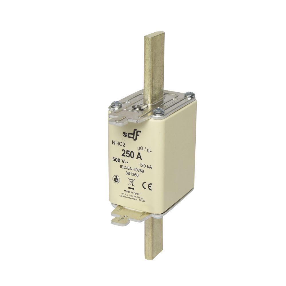 FUSIBLE NH-II 250AX500VAC ICC:120KA C/INDICADOR FALLA GL-GG 381360 DF1