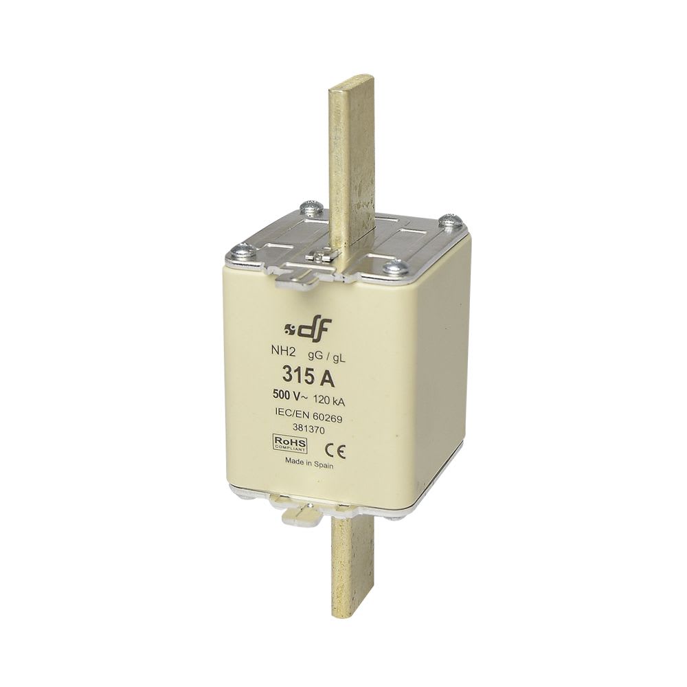 FUSIBLE NH-II 315AX500VAC ICC:120KA C/INDICADOR FALLA GL-GG 381370 DF