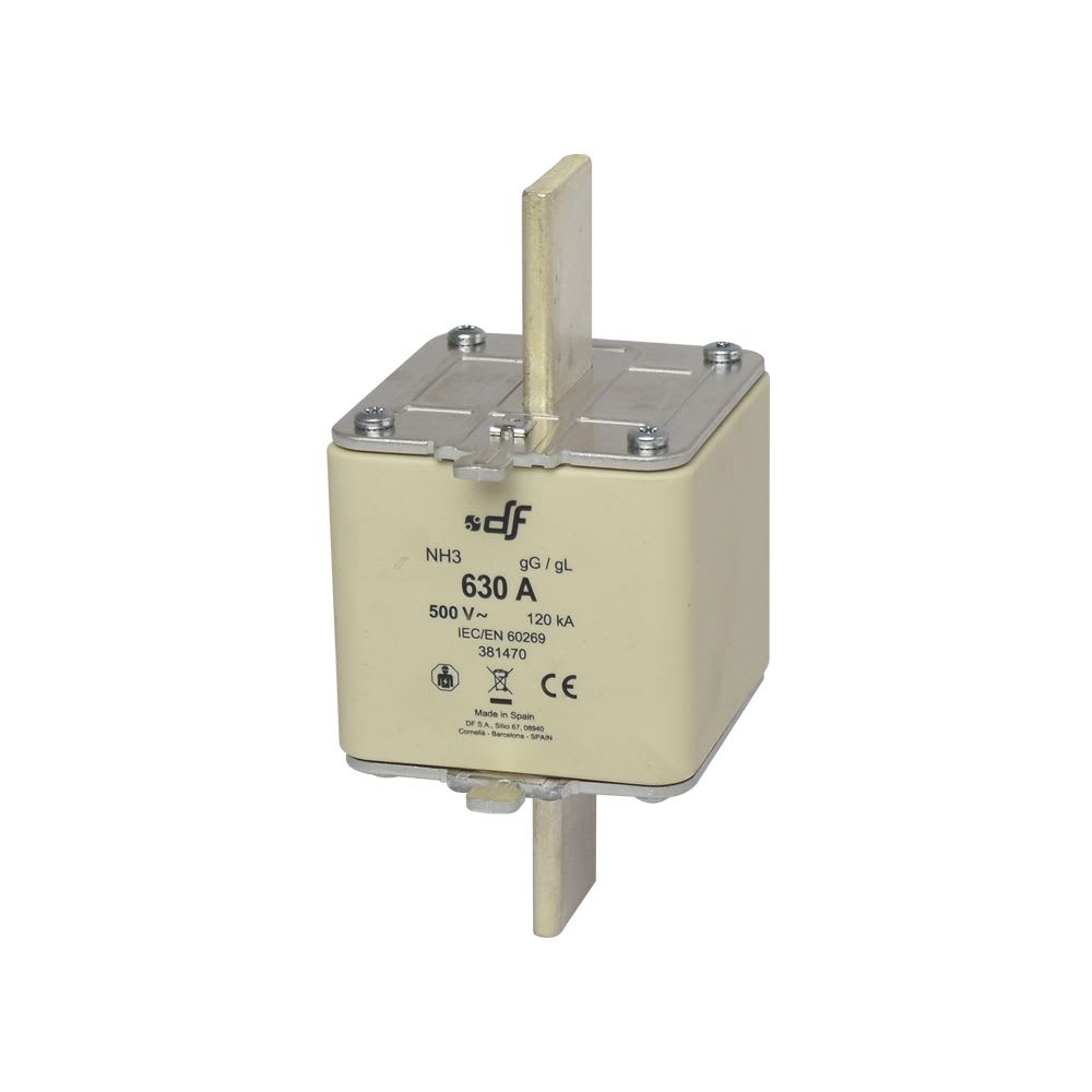 FUSIBLE NH-III 630AX500VAC ICC:120KA C/INDICADOR FALLA GL-GG 381470 DF