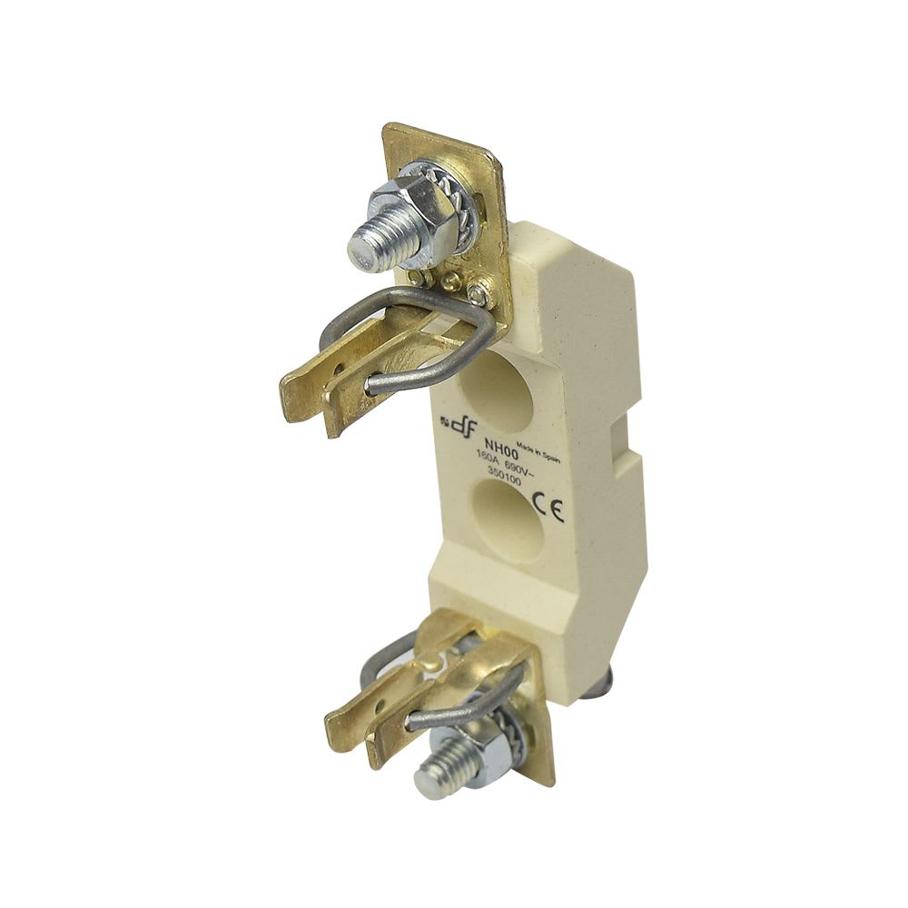 BASE PORTAFUSIBLE UNIPOLAR DE LOZA (CR) NH-00 160A 690VAC 350100 DF1