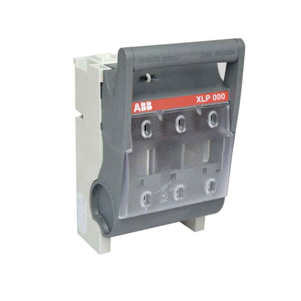 SECCIONADOR PORTAFUSIBLE TRIPOLAR HORIZONTAL 100A-500VAC NH-000 D/TERMOPLASTICO 1SEP201428R0001 ABB1