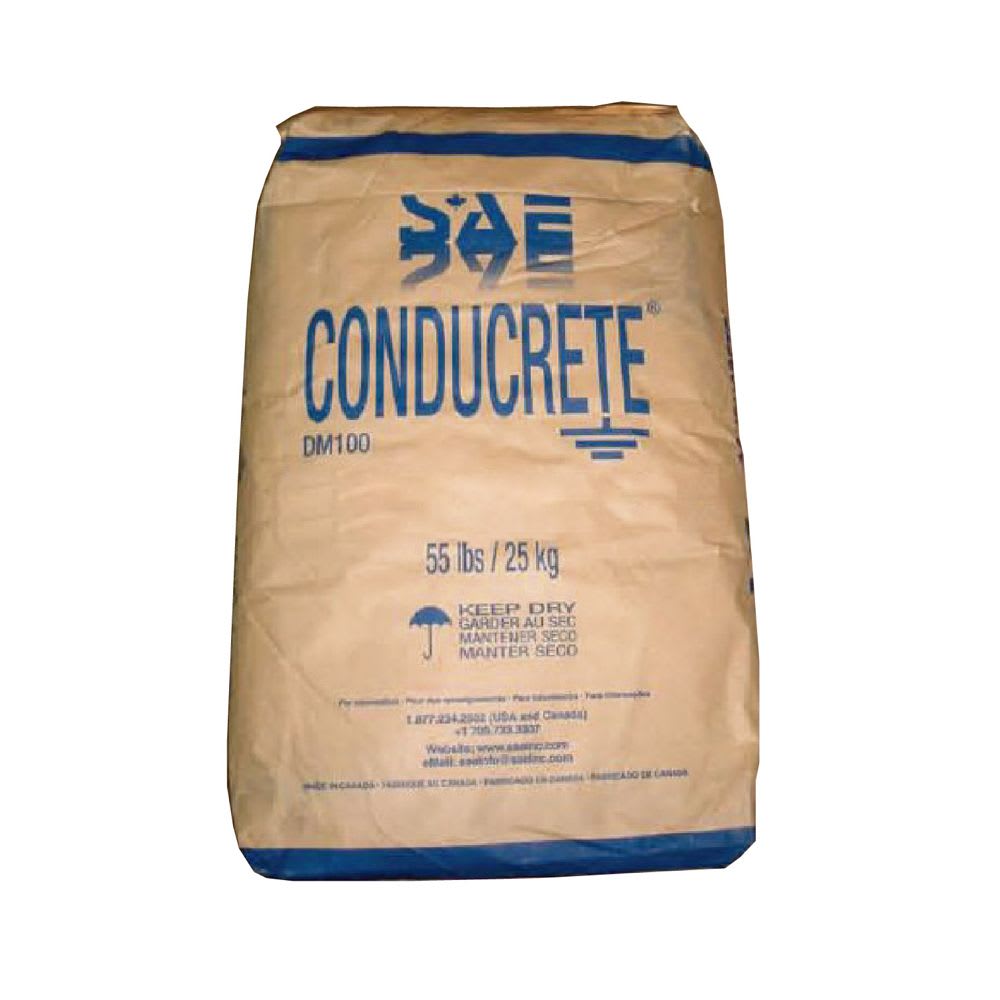 CEMENTO CONDUCTIVO PARA PUESTA TIERRA X25KG CC55 CONDUCRETE