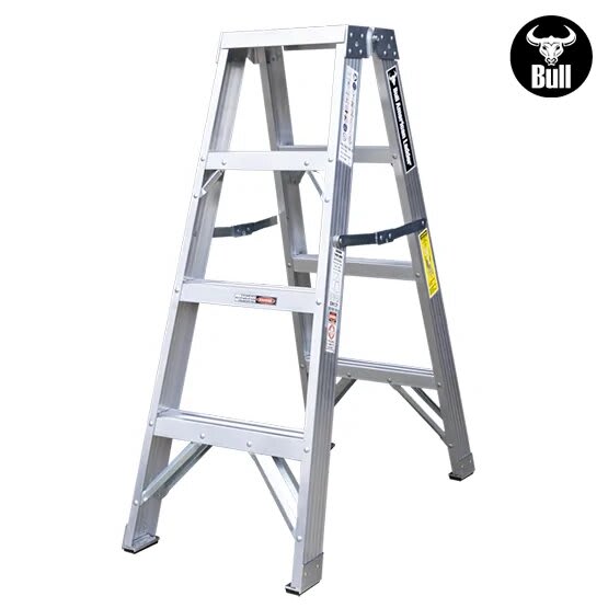 ESCALERA ALUMINIO TIJERA DOBLE ACCESO 4 PASOS 150KG 1.22M ATD150-4IA AMERICAN BULL3