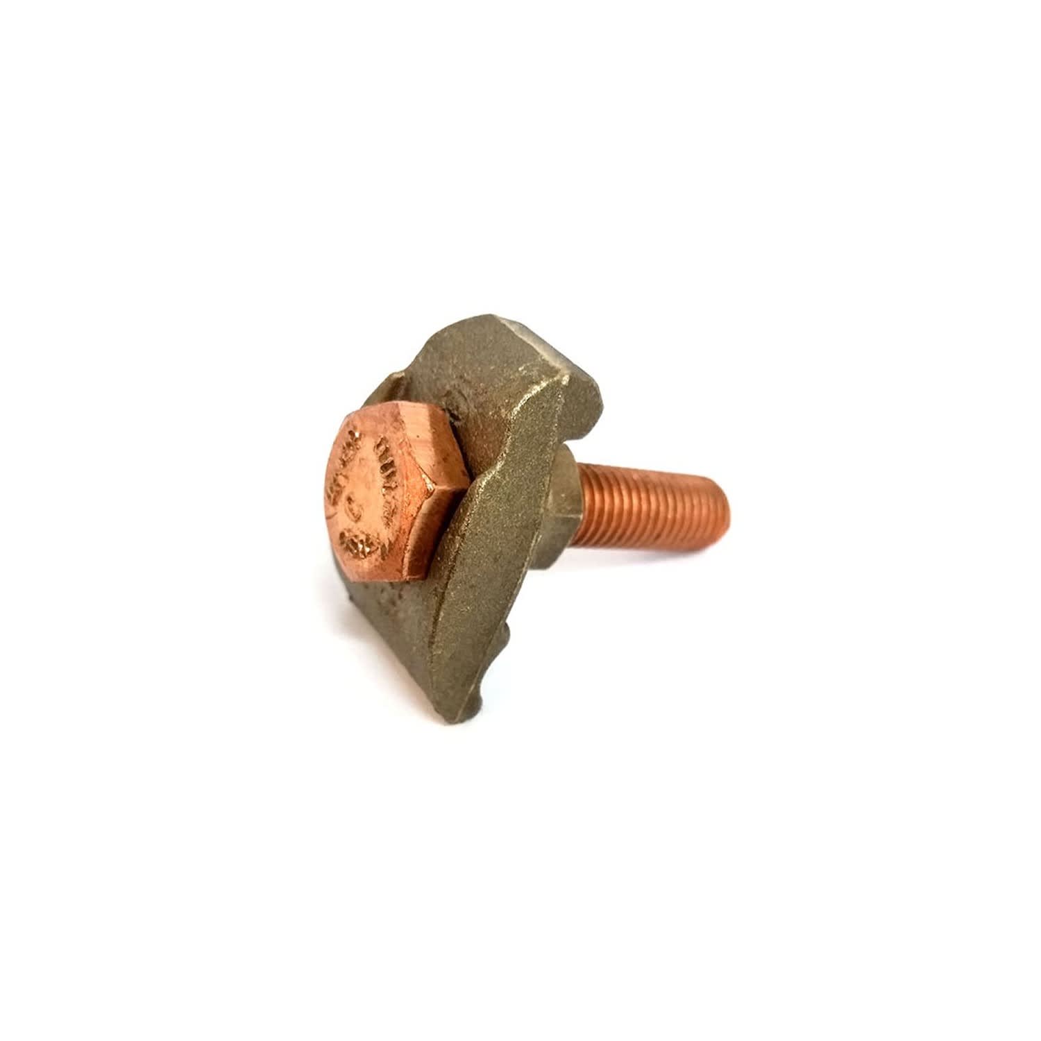 CONECTOR TIERRA SIMPLE PARA 2 CABLES 2/0AWG A BARRA 1 PERNO 50MM GTSB2C-4-2/0 INTELLI