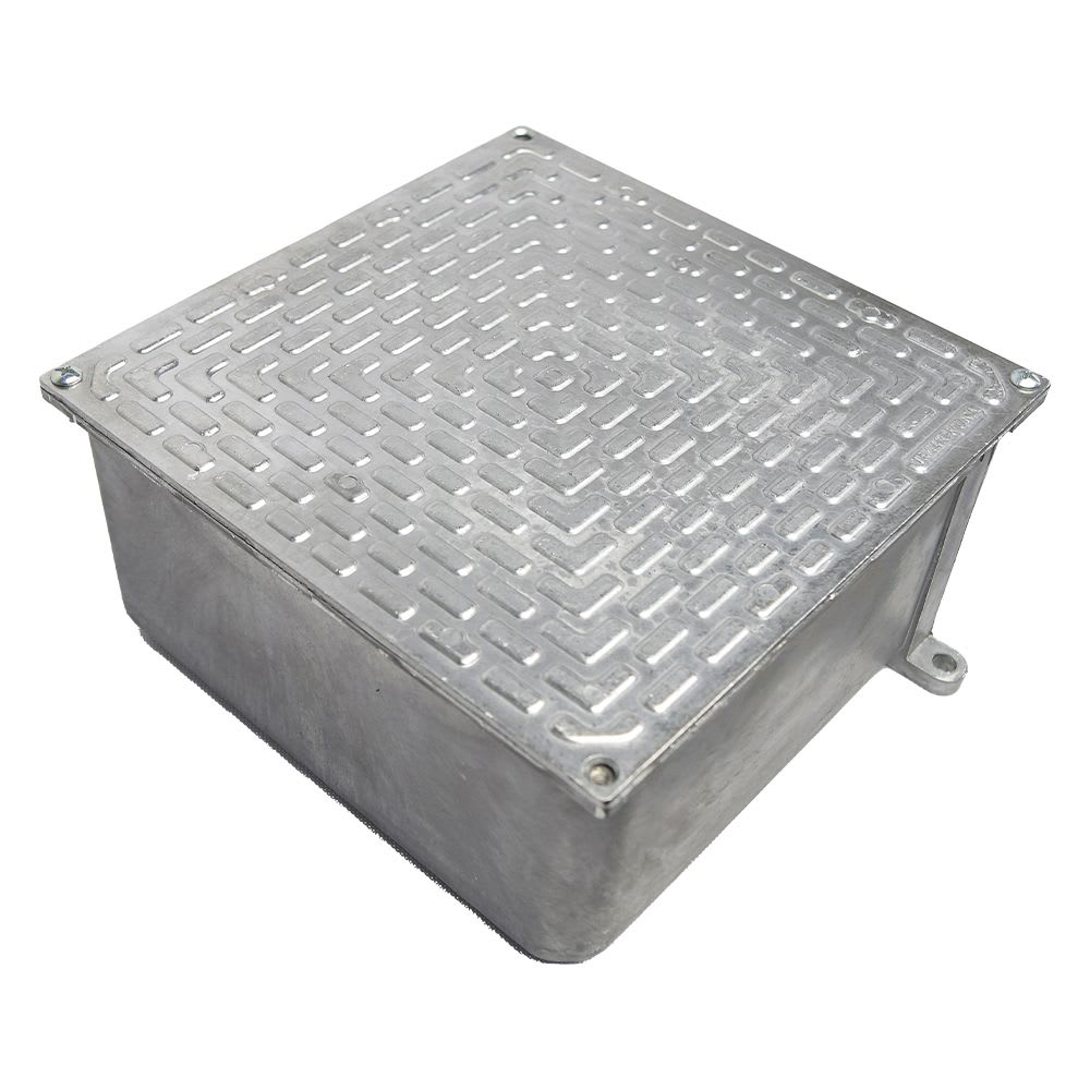 CAJA DE DERIVACION ALUMINIO 200X200X100MM IP65 CON TAPA 56123/003 TRAMONTINA