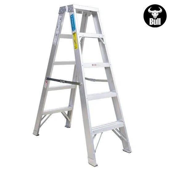 ESCALERA ALUMINIO TIJERA DOBLE ACCESO 5 PASOS 150KG 1.53M ATD150-5IA AMERICAN BULL3