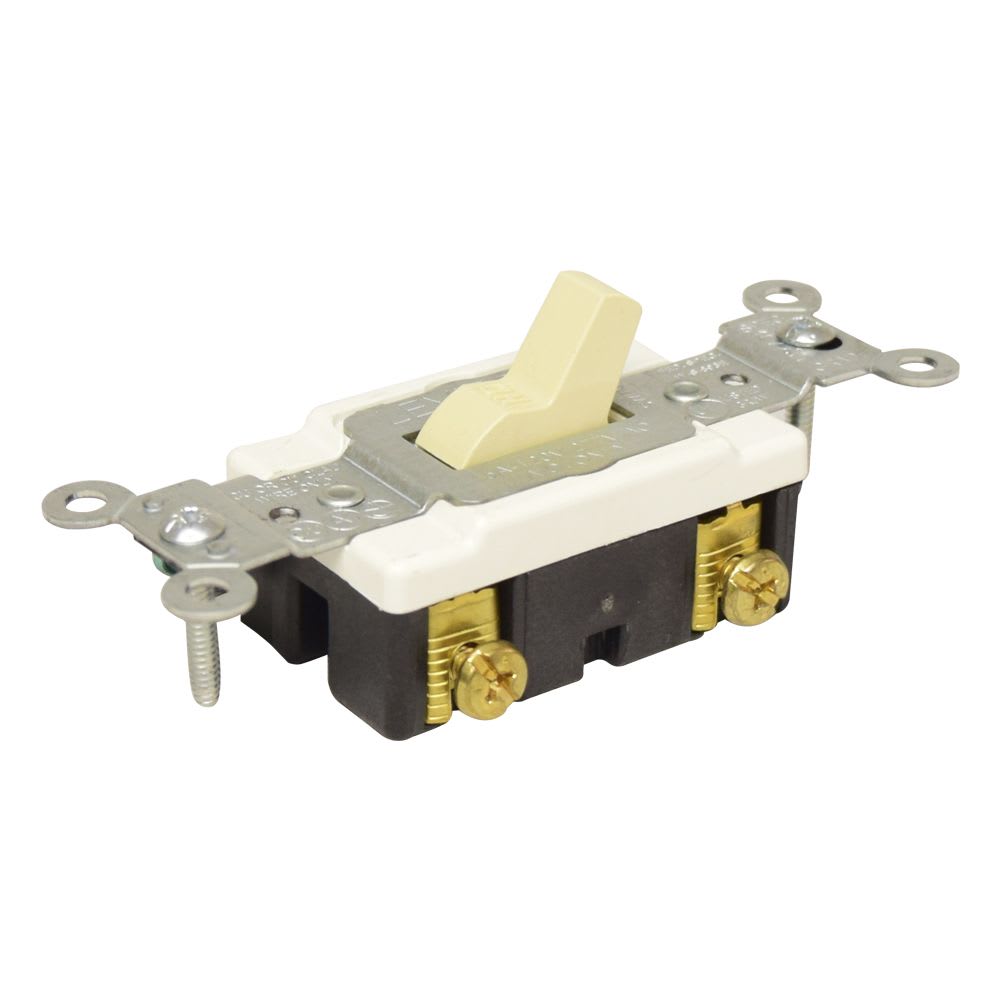 INTERRUPTOR DE PALANCA UNIPOLAR. USO COMERCIAL 15A-120/277V CSB1-15I LEVITON1