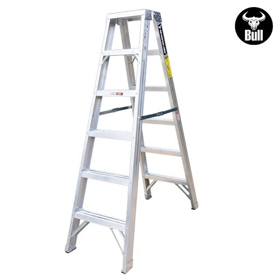ESCALERA ALUMINIO TIJERA DOBLE ACCESO 6 PASOS 150KG 1.83M ATD150-6IA AMERICAN BULL3