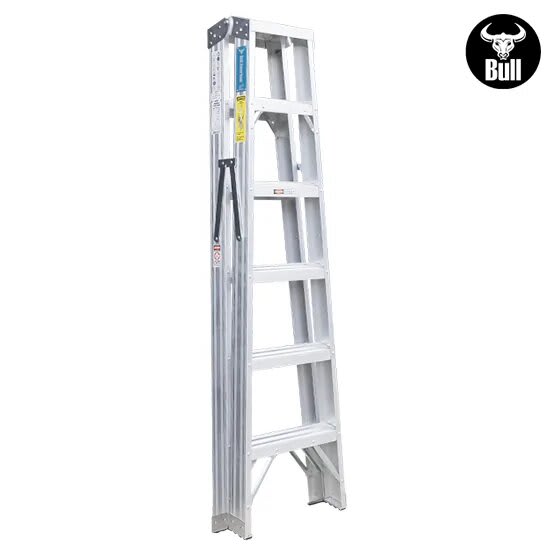 ESCALERA ALUMINIO TIJERA DOBLE ACCESO 6 PASOS 150KG 1.83M ATD150-6IA AMERICAN BULL4