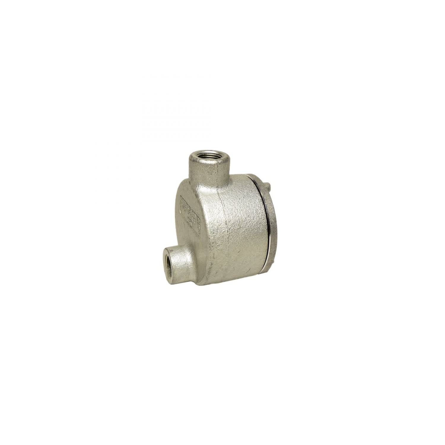 CAJA DE DERIVACION REDONDA C/TAPA ROSCA LB 1/2''. CL1.DIV1 UL GUAB 16 CROUSE HINDS