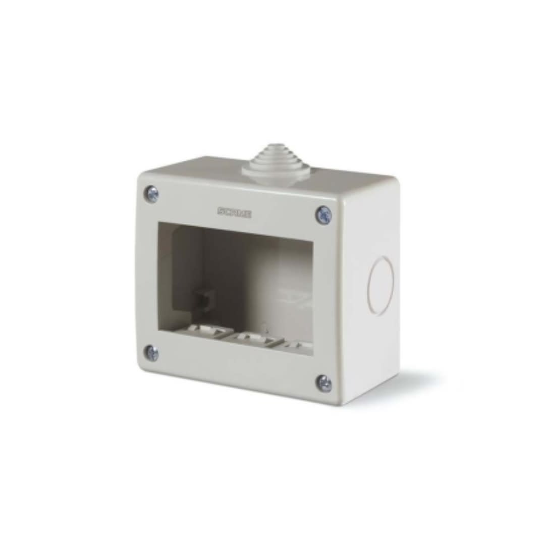 CAJA PARA ADOSAR 3 MODULOS SIN TAPA NI ADAPTADOR UNIBOX IP40 136.4123 SCAME1