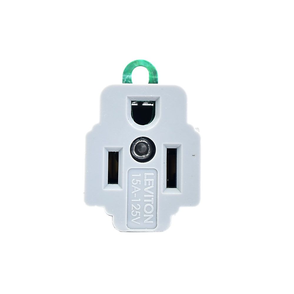 ADAPTADOR ELIMINADOR DE LINEA TIERRA 2X15A 274-NP LEVITON2