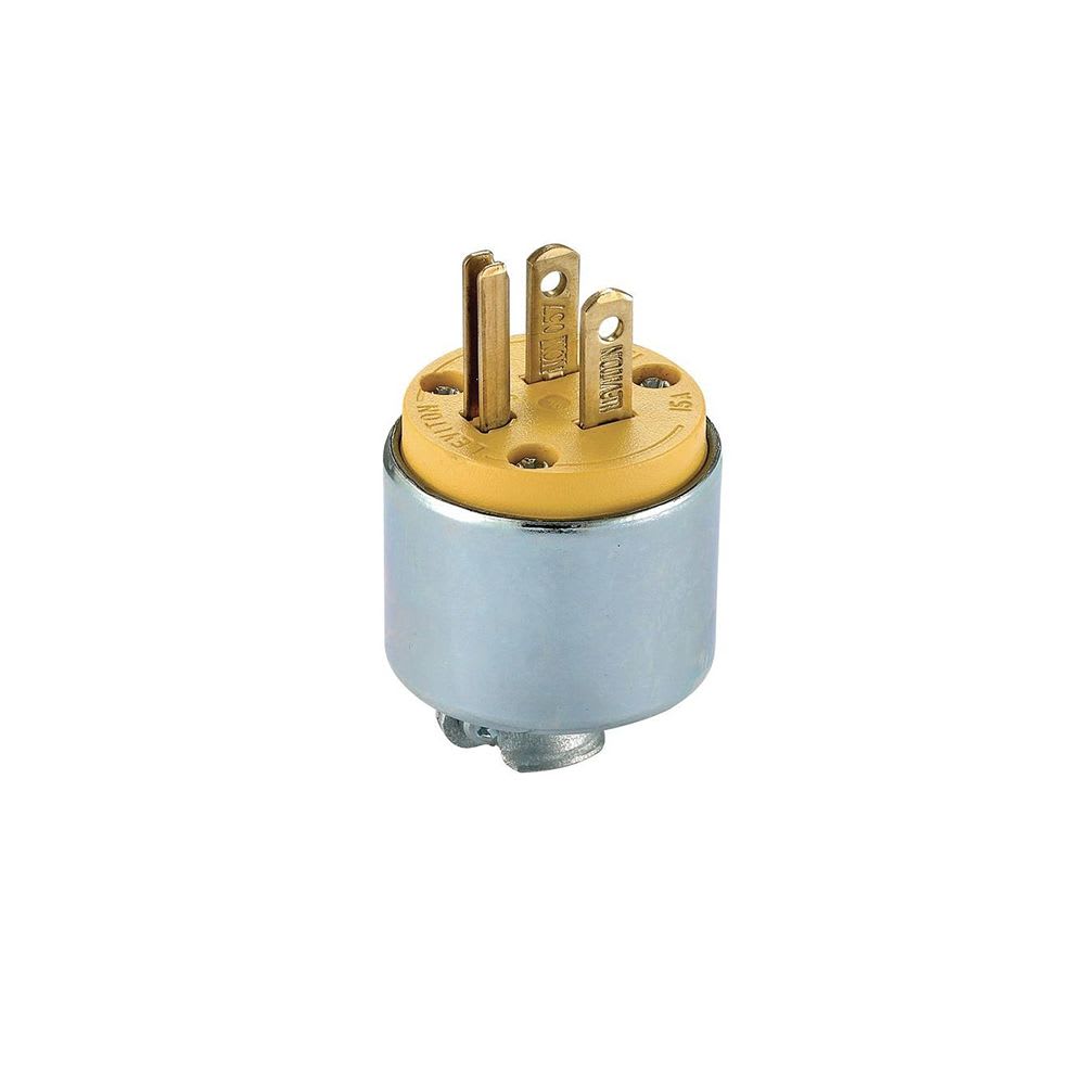 ENCHUFE PLANO BLINDADO 2X15A+T 125/250V NEMA 5-15P 515PA LEVITON