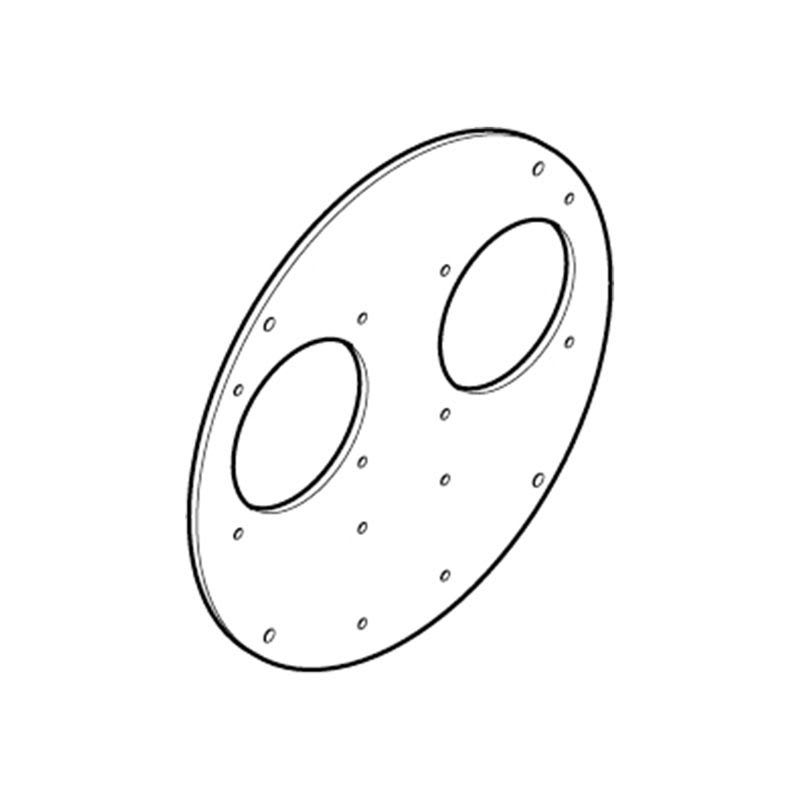 TAPA P/2 TOMACORRIENTES P/EMPOTRAR RECTO 16/32A PARA ROLLER 330 SC92074 SCAME1