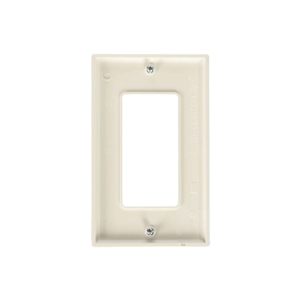 PLACA DECORA (1 GANG) DE NYLON BLANCO 80401-NW LEVITON1