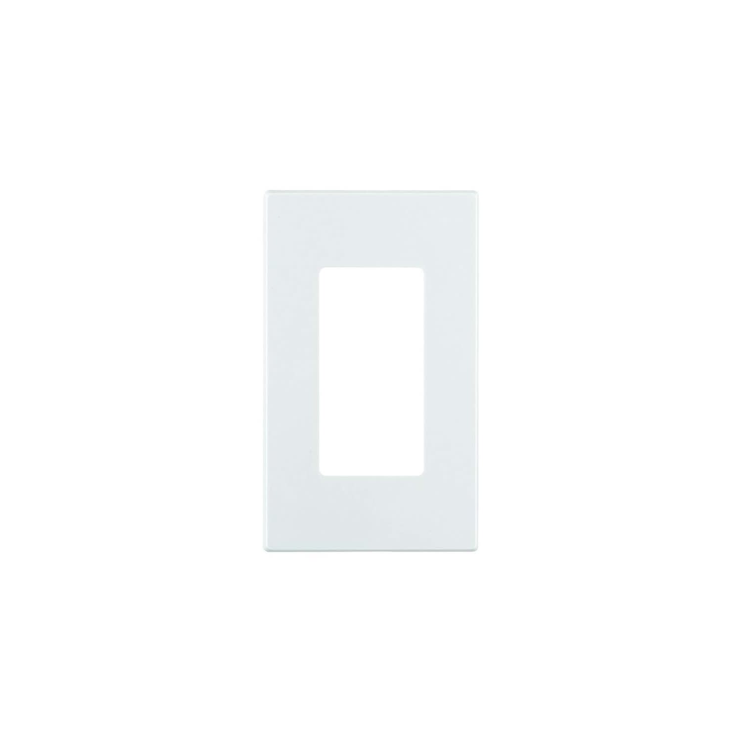 PLACA DECORA PLUS TERMOPLASTICO TORNILLO OCULTO BLANCO 80301-SW LEVITON