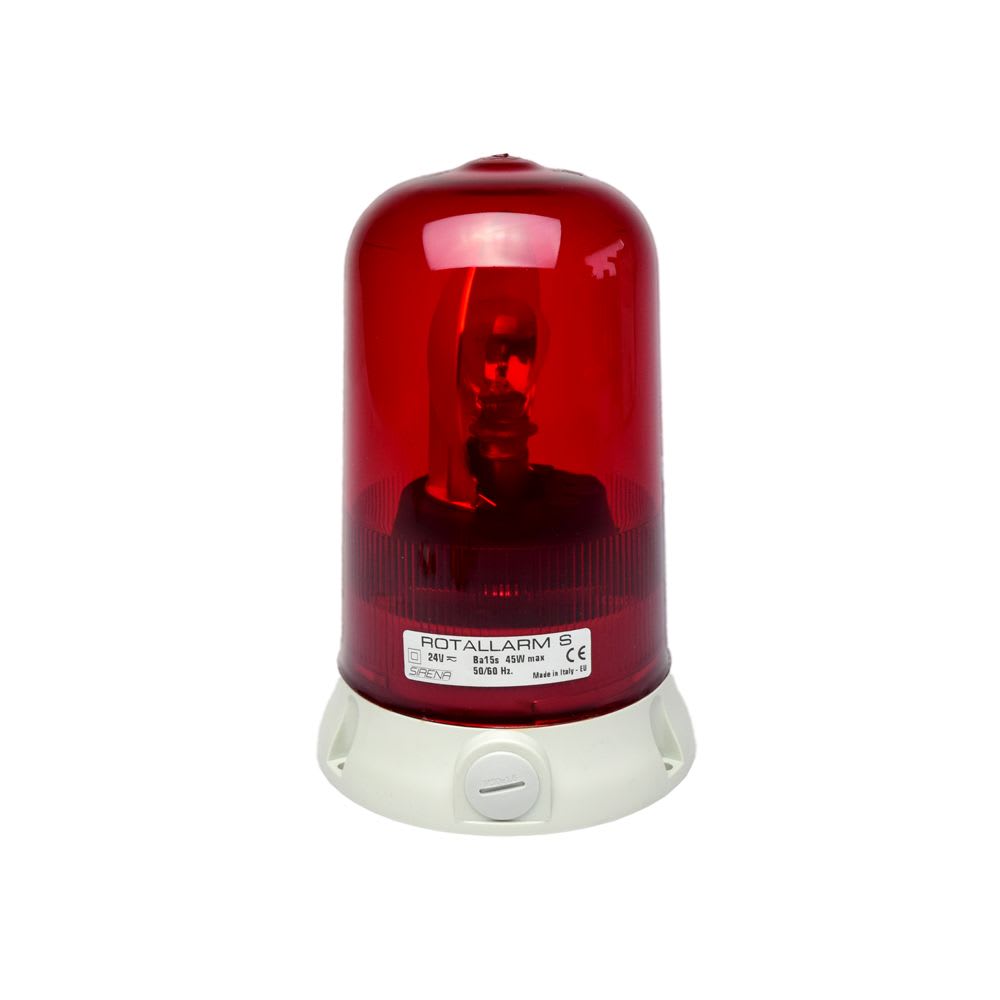 BALIZA INDUSTRIAL ROTATIVA ROJO 24VAC/DC IP65 63015 SIRENA1