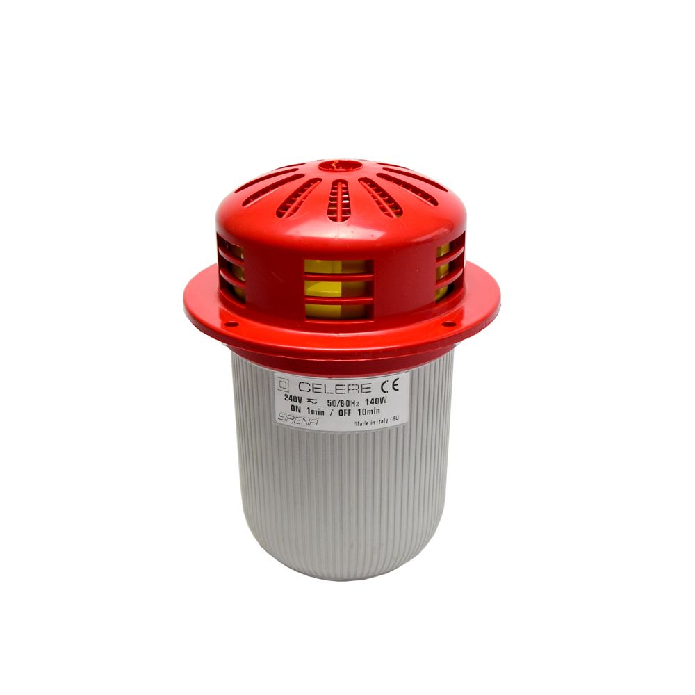 SIRENA ELECTROMECANICA CELERE 240VAC/DC 107DB IP43 42025 SIRENA1