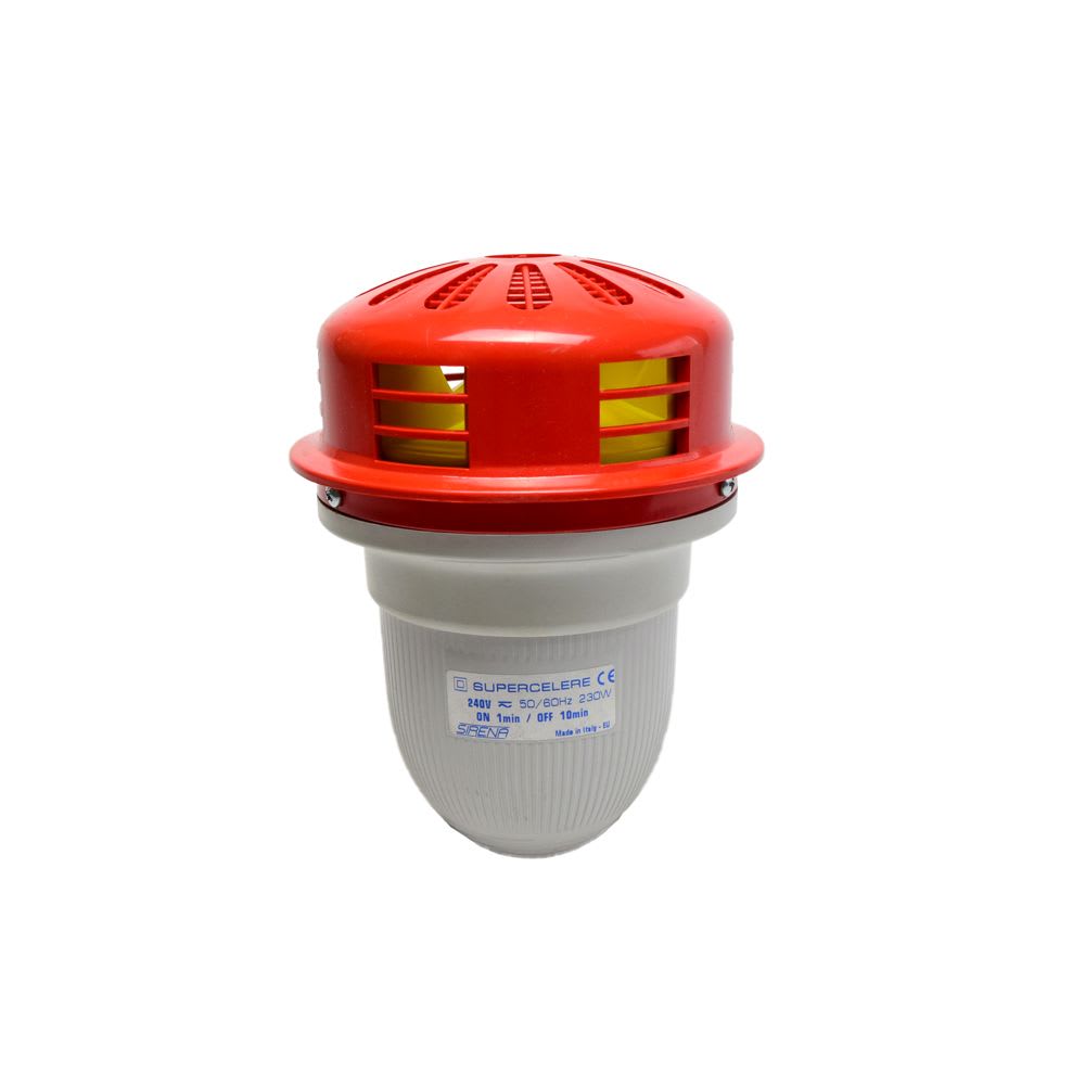 SIRENA ELECTROMECANICA SUPER CELERE 240VAC/DC 115DB IP43 42045 SIRENA