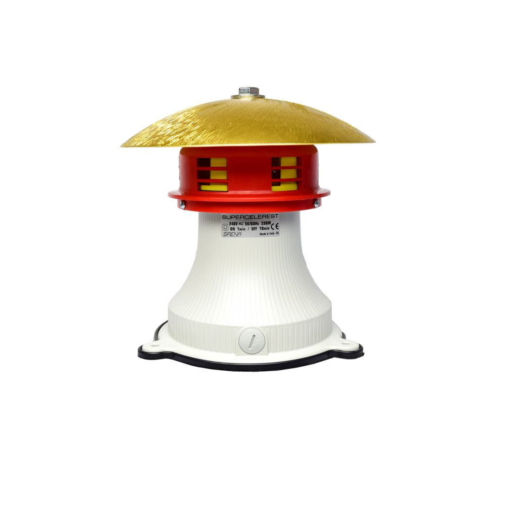 SIRENA ELECTROMECANICA SUPER CELEREST 240VAC/DC 112DB 42105 SIRENA1