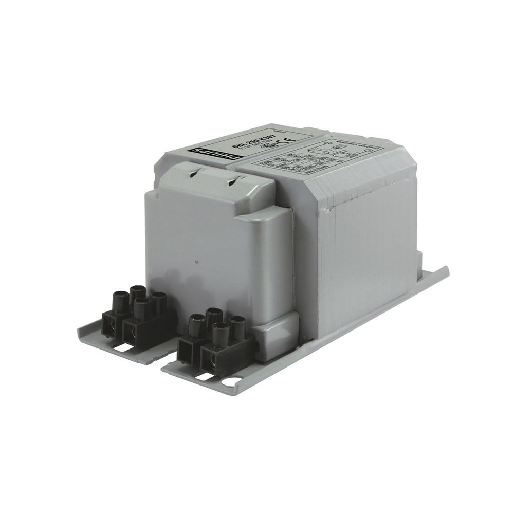 REACTOR PARA LAMPARA DE VAPOR DE MERCURIO/HALOGENURO METALICO 250W 220V 60HZ 913710101816 PHILIPS1