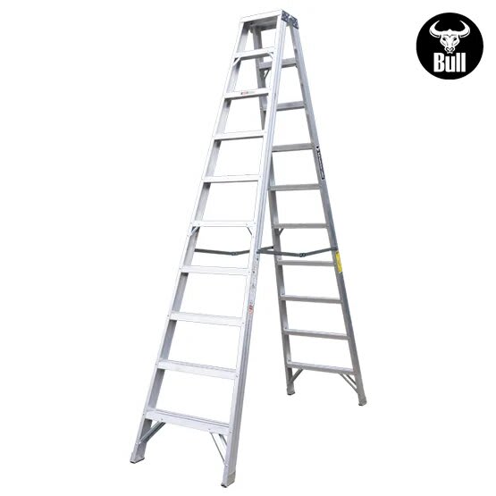 ESCALERA ALUMINIO TIJERA DOBLE ACCESO 10 PASOS 150KG 3.05M ATD150-10IA AMERICAN BULL3