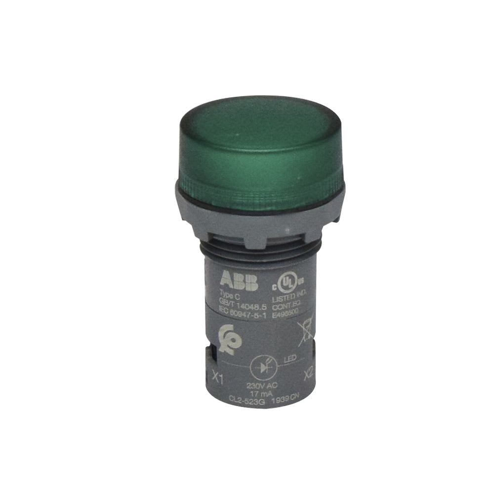 PILOTO VERDE LED 230VAC 22MM IP66 INTEGRADO 1SFA619403R5232 ABB