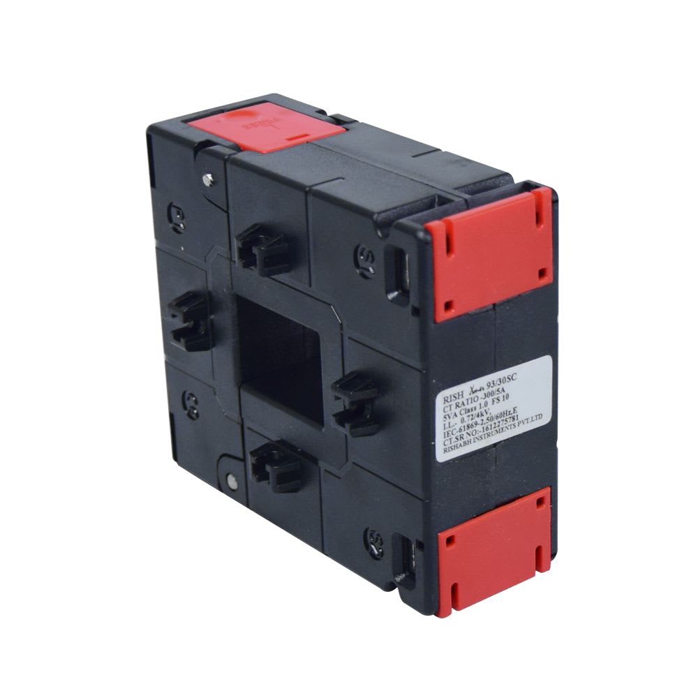 TRANSFORMADOR DE CORRIENTE NUCLEO PARTIDO 300/5A 5VA RISHXMER 93/30SC(40) RISHABH