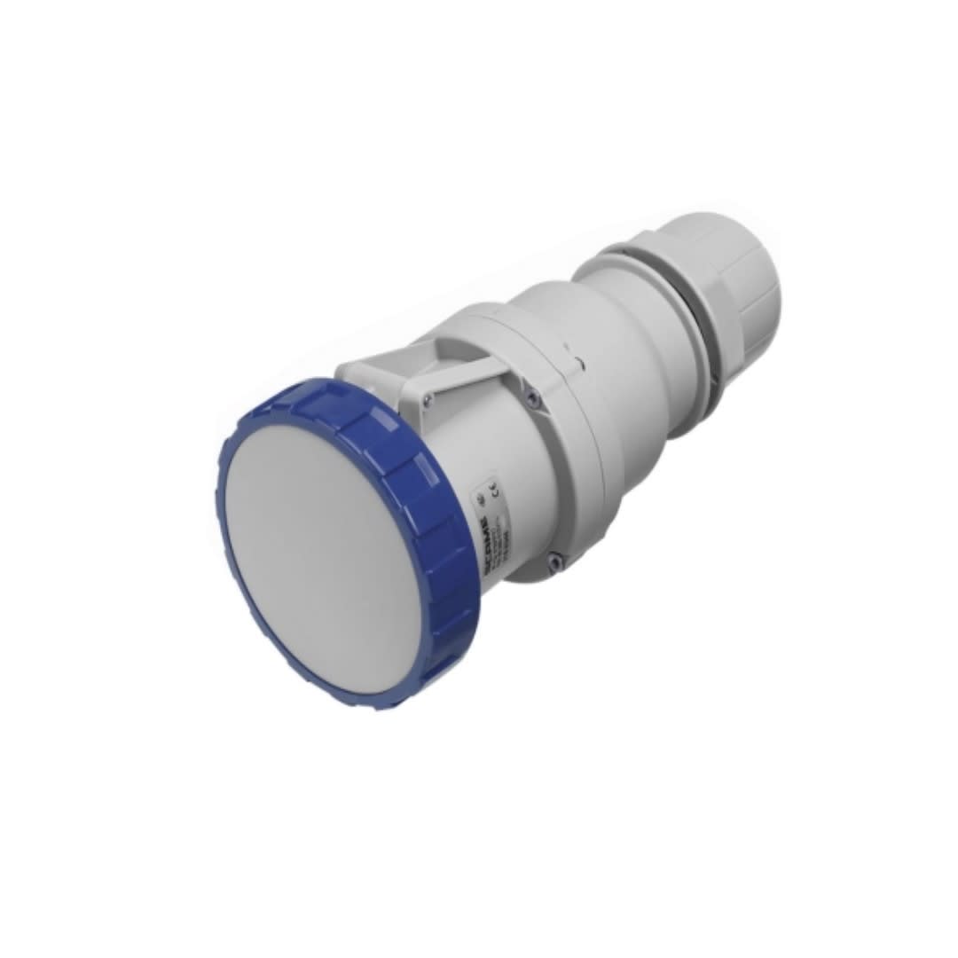 TOMACORRIENTE AEREO INDUSTRIAL 3X63A+T 250V IP67 9H OPTIMA 318.6344 SCAME