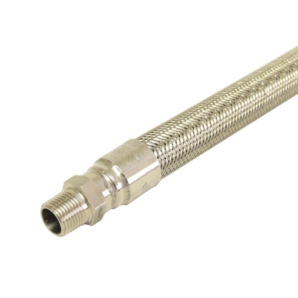 TUBERIA FLEXIBLE C/MALLA INOXIDABLE 1/2