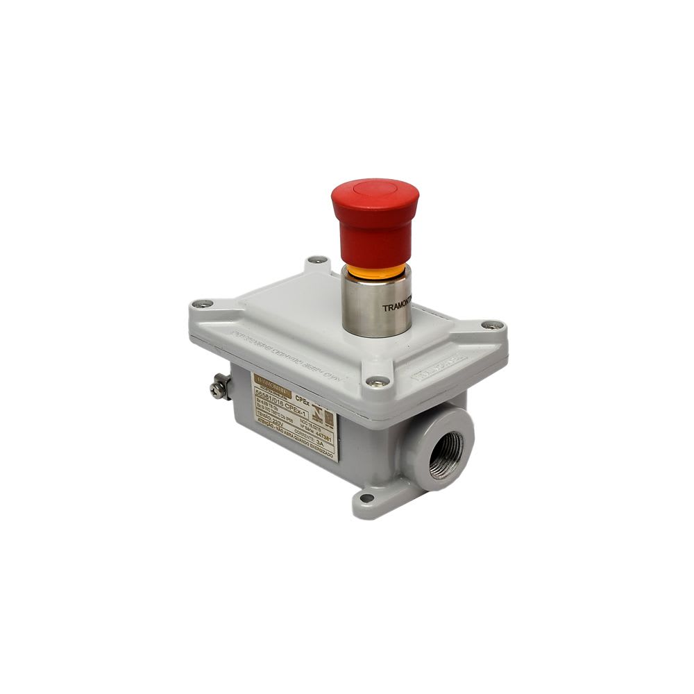BOTONERA C/PARO EMERGENCIA NA+NC 2 SALIDAS 3/4'' CL1.ZONA 1 56561/016 TRAMONTINA