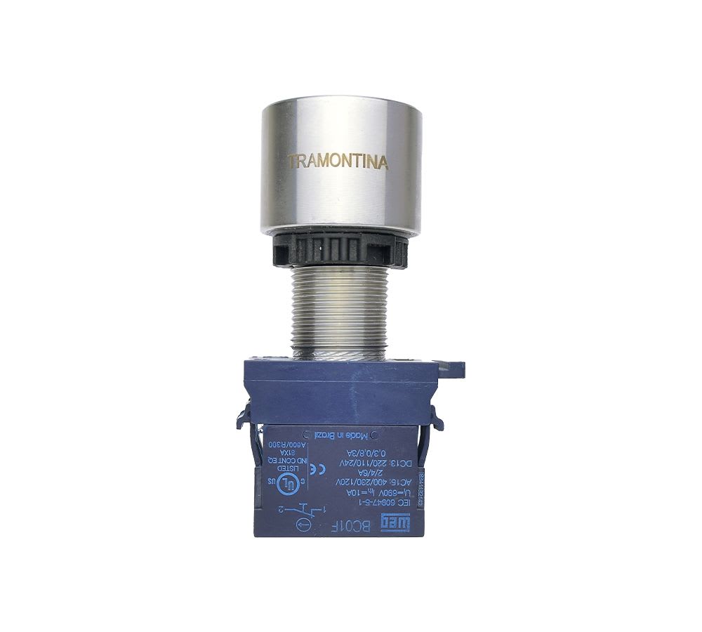 PULSADOR START VERDE 22MM NA+NC CL1.ZONA 1 56703/511 TRAMONTINA